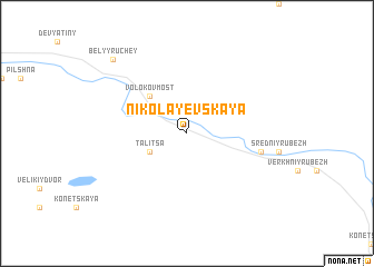 map of Nikolayevskaya