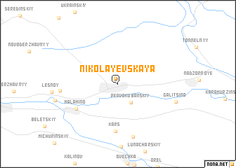 map of Nikolayevskaya