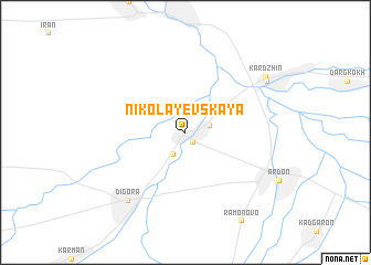 map of Nikolayevskaya