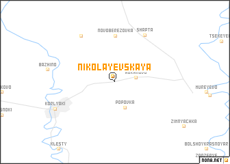 map of Nikolayevskaya