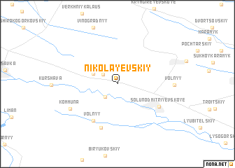 map of Nikolayevskiy