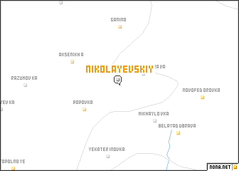 map of Nikolayevskiy