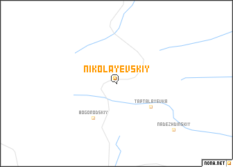 map of Nikolayevskiy