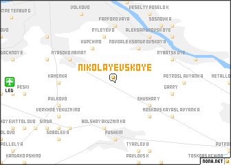 map of Nikolayevskoye