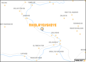 map of Nikolayevskoye