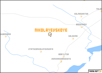 map of Nikolayevskoye