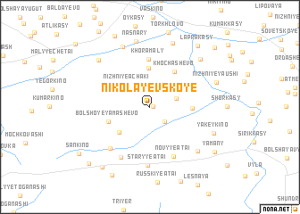 map of Nikolayevskoye