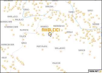 map of Nikolčići