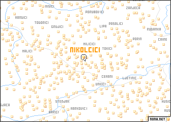 map of Nikolčići