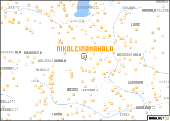 map of Nikolčina Mahala