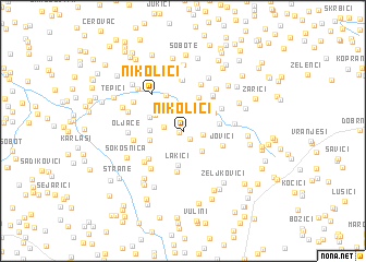 map of Nikolići