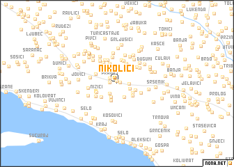 map of Nikolići