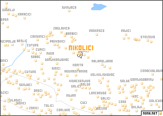 map of Nikolići