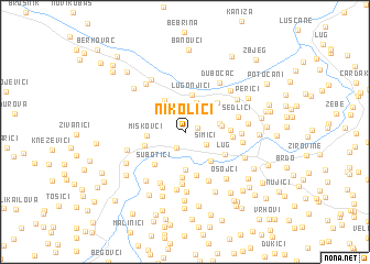 map of Nikolići