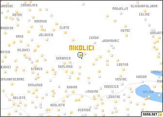 map of Nikolići