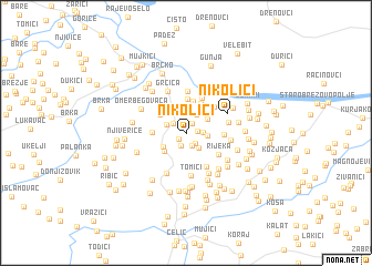 map of Nikolići