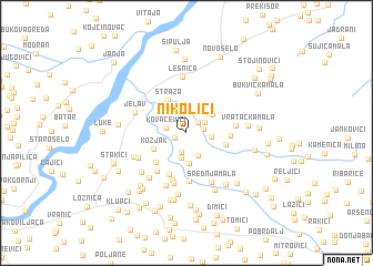 map of Nikolići