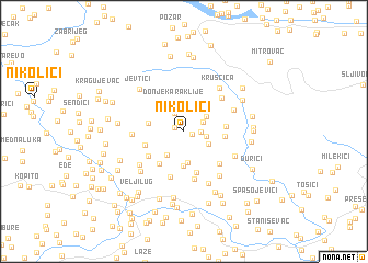 map of Nikolići