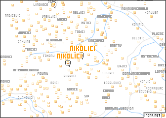 map of Nikolići