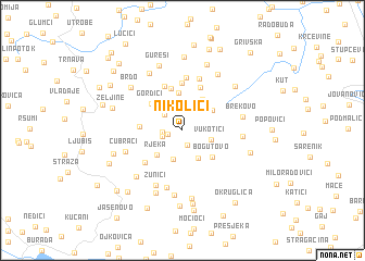 map of Nikolići