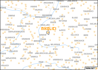 map of Nikolići