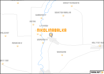 map of Nikolina Balka
