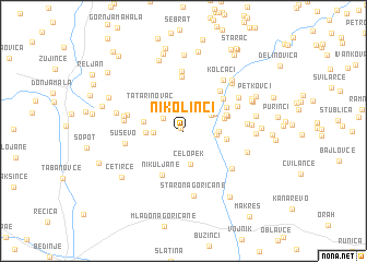 map of Nikolinci