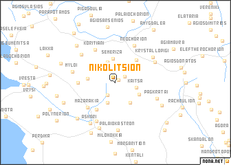 map of Nikolítsion