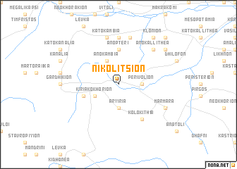 map of Nikolítsion