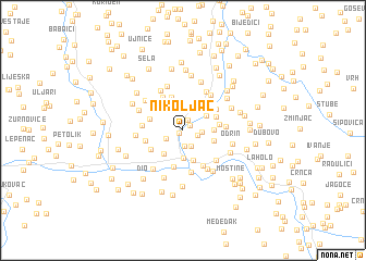 map of Nikoljac