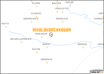 map of Nikolo-Korchkodom