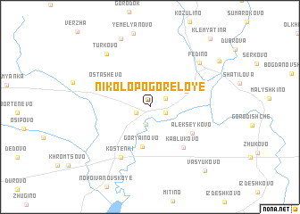 map of Nikolo-Pogoreloye