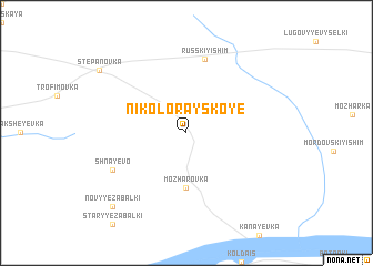 map of Nikolorayskoye