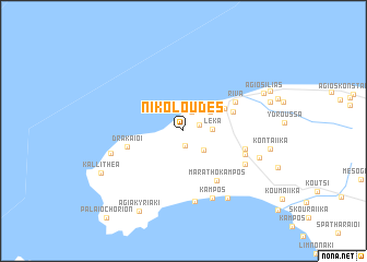 map of Nikoloúdes