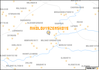 map of Nikolo-Vyazemskoye