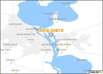 map of Nikolʼskaya