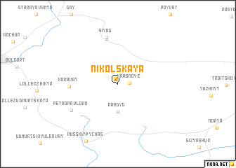 map of Nikol\