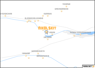 map of Nikol\