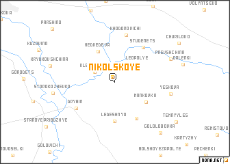 map of Nikolʼskoye