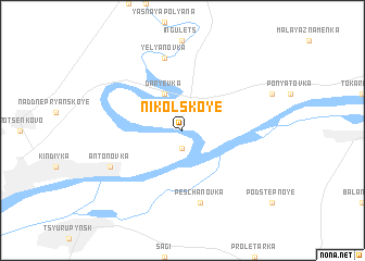 map of Nikolʼskoye