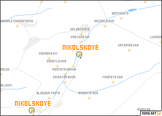 map of Nikolʼskoye