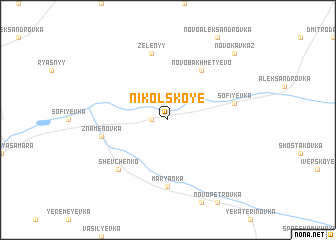 map of Nikolʼskoye