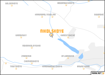 map of Nikolʼskoye