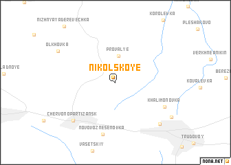 map of Nikolʼskoye