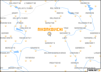 map of Nikonkovichi