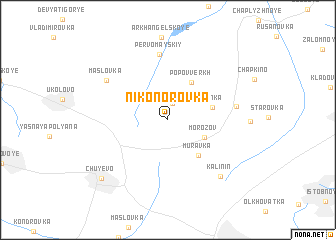 map of Nikonorovka