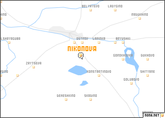 map of Nikonova