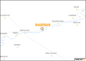 map of Nikonova