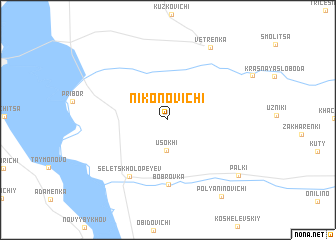 map of Nikonovichi