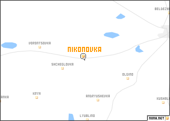 map of Nikonovka